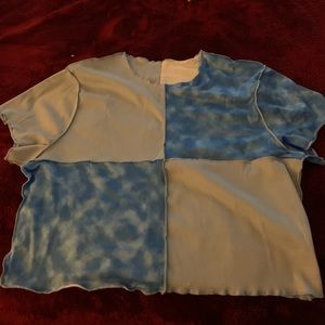 Plus Tye Dye Lettuce Crop Tee